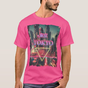 Camiseta Tokyo City Vaporwave Cyberpunks Futuristi japonés