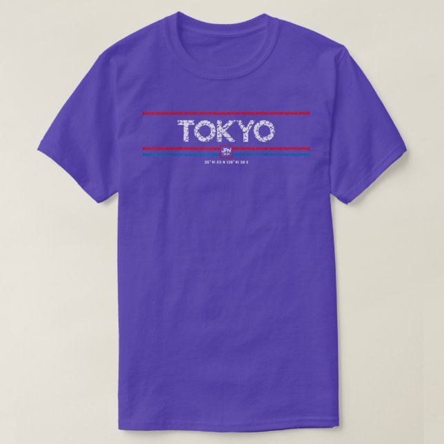 Camiseta Tokyo Coordinates  (Diseño del anverso)