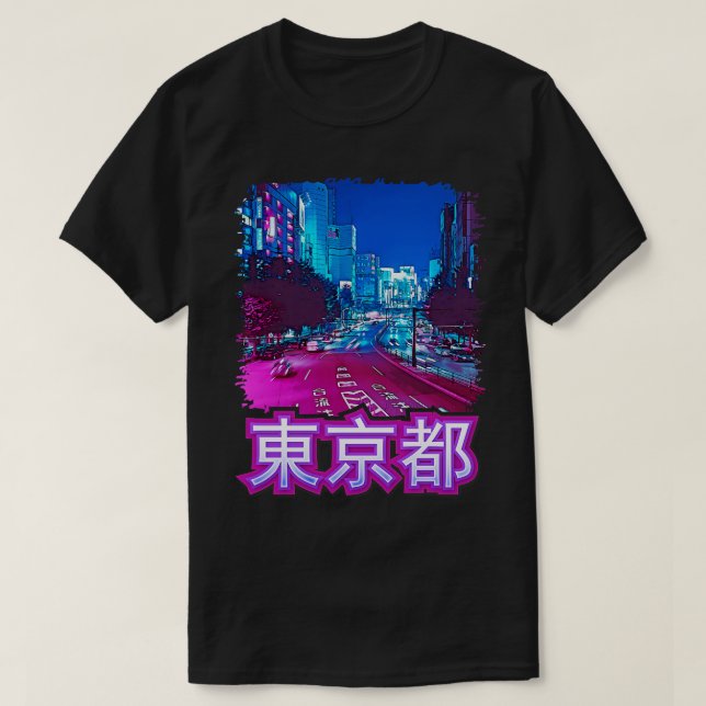 Camiseta Tokyo Cyberpank (Diseño del anverso)