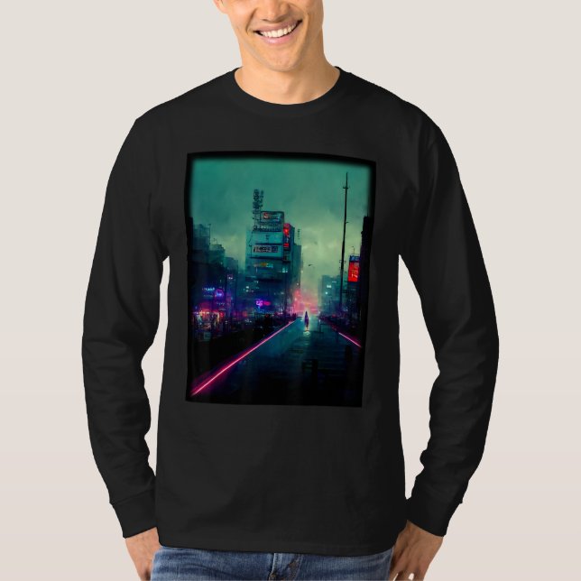 Camiseta Tokyo Cyberpunks Retro lo fi indie Japan vibe aest (Anverso)