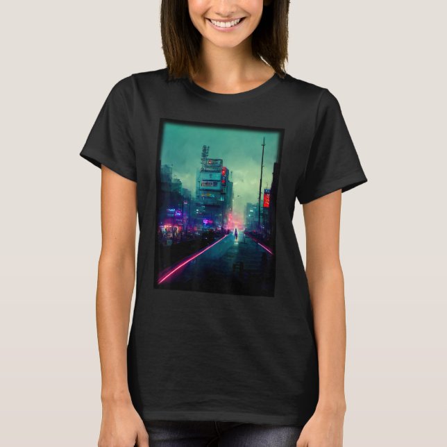 Camiseta Tokyo Cyberpunks Retro lo fi indie Japan vibe aest (Anverso)