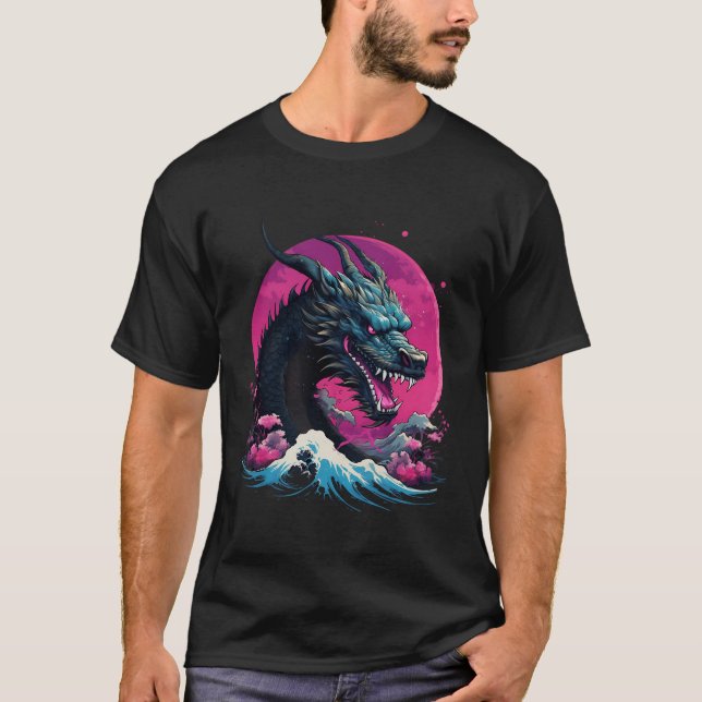 Camiseta Tokyo Dragon Asian Retro 80Â€™S (Anverso)