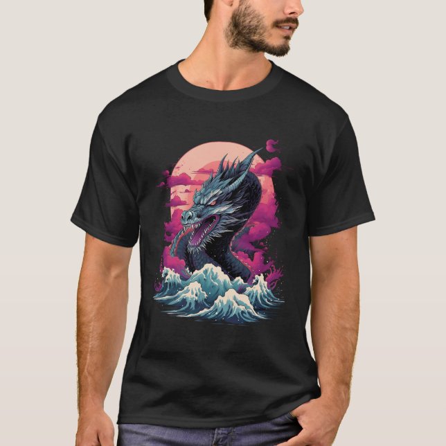 Camiseta Tokyo Dragon Asian Retro 80Â€™S (Anverso)