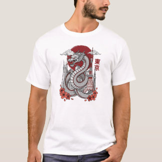 Camiseta Tokyo Dragon City | Dragón Japonés y Sk