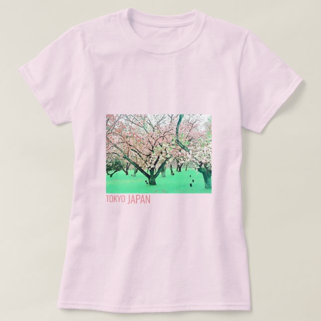 Camiseta Tokyo Japan Cherry Blossom Spring (Diseño del anverso)