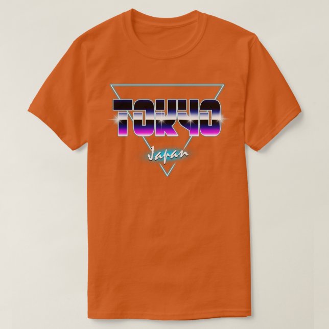Camiseta Tokyo Japan Retrowave Outrun 3 (Diseño del anverso)