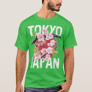 Camiseta Tokyo Japan Sakura Cherry Blossom On Japan Red Sun
