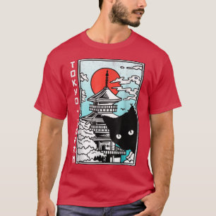 Camiseta Tokyo Japan Shirt Cute Kawaii los templos japonese