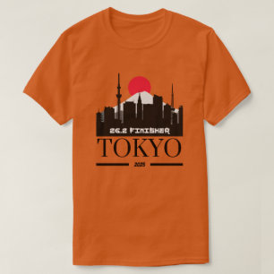 Camiseta Tokyo Marathon Finisher 2025, ejecución personaliz