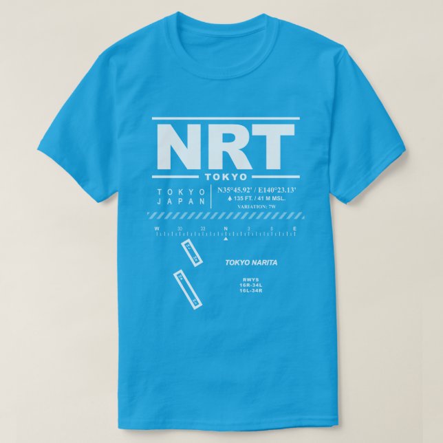 Camiseta Tokyo Narita International Airport NRT-Shirt (Diseño del anverso)