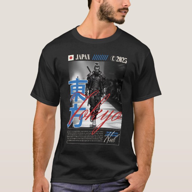 Camiseta Tokyo Samurai Fashion Artwork (Anverso)