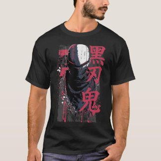 Camiseta Tokyo Yami – Demonio de la Hoja Negra con Tipograf