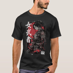 Camiseta Tokyo Yami – Guerrera samurái femenina con