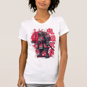 Camiseta Tokyo Yami – Samurái de armadura demoníaca con tip