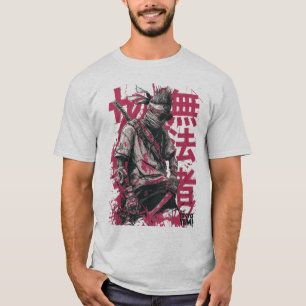 Camiseta Tokyo Yami – Samurái fuera de la ley con tipografí