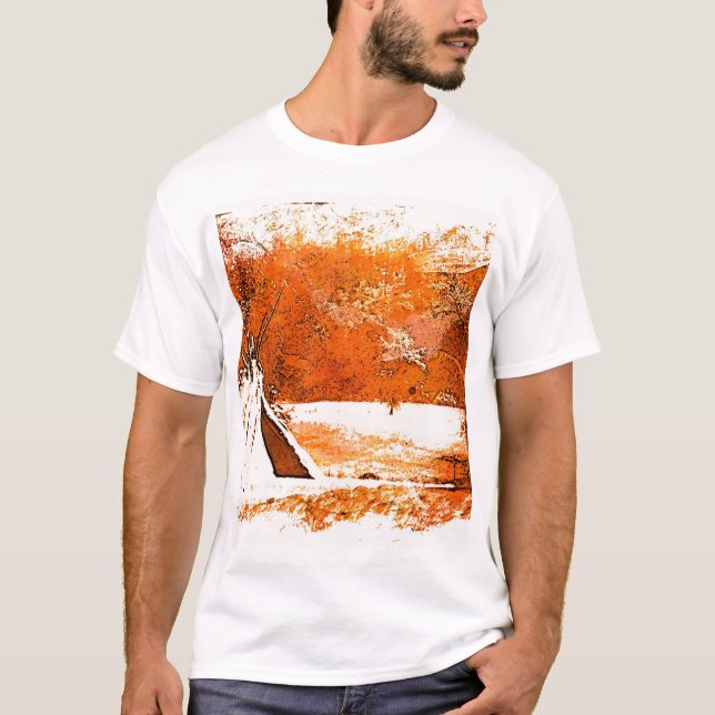 Camiseta Toldo de madera indio americano miwok (Anverso)