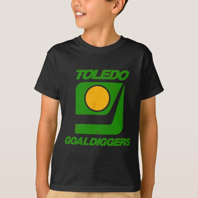 Camiseta Toledo Goaldiggers 70s80s Hockey Team  (Anverso)