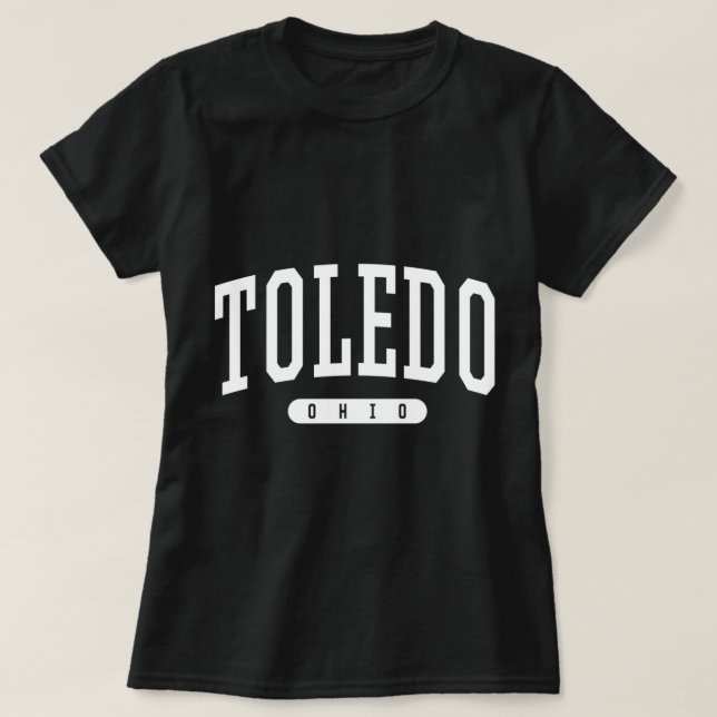 Camiseta Toledo Hoodie College Estilo Universitario OH EE.U (Diseño del anverso)