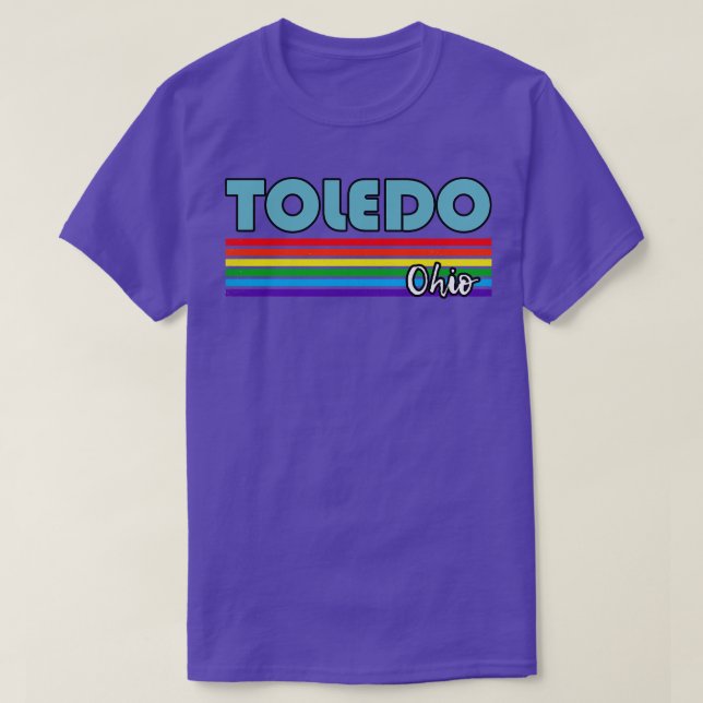 Camiseta Toledo Ohio Orgullo Toledo LGTB Gigante LGBTQ (Diseño del anverso)