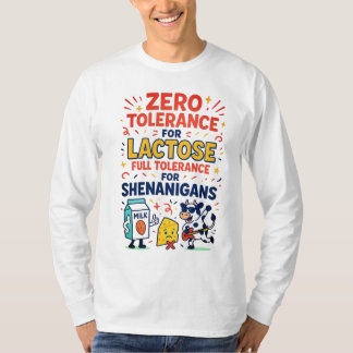 Camiseta Tolerancia Cero para Lactosa Graciosa