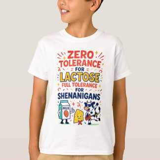 Camiseta Tolerancia Cero para Lactosa Graciosa