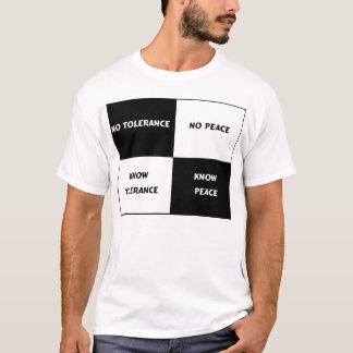 Camiseta Tolerancia = paz