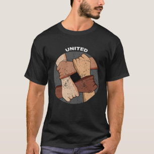 Camiseta Tolerancia unida simple racismo humano simple Pull