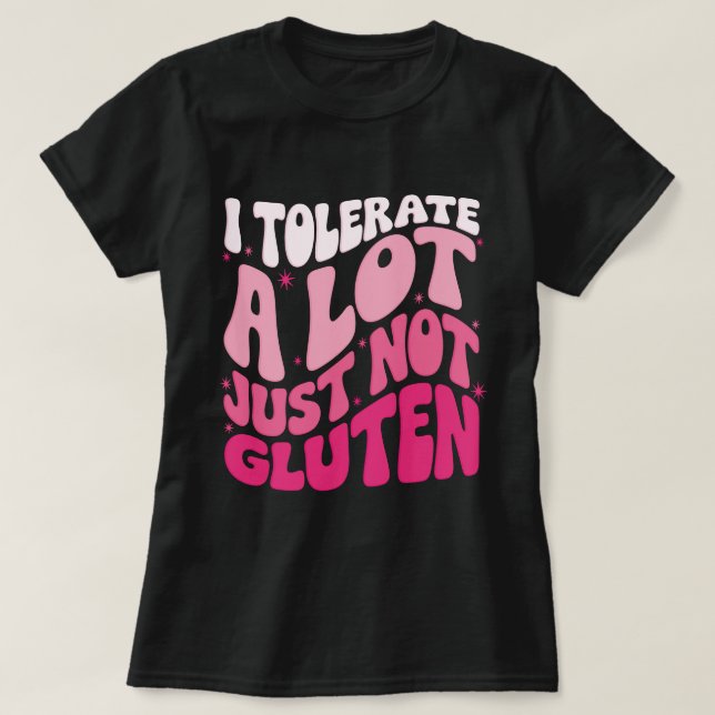 Camiseta Tolero muchas cosas pero no gluten (Diseño del anverso)