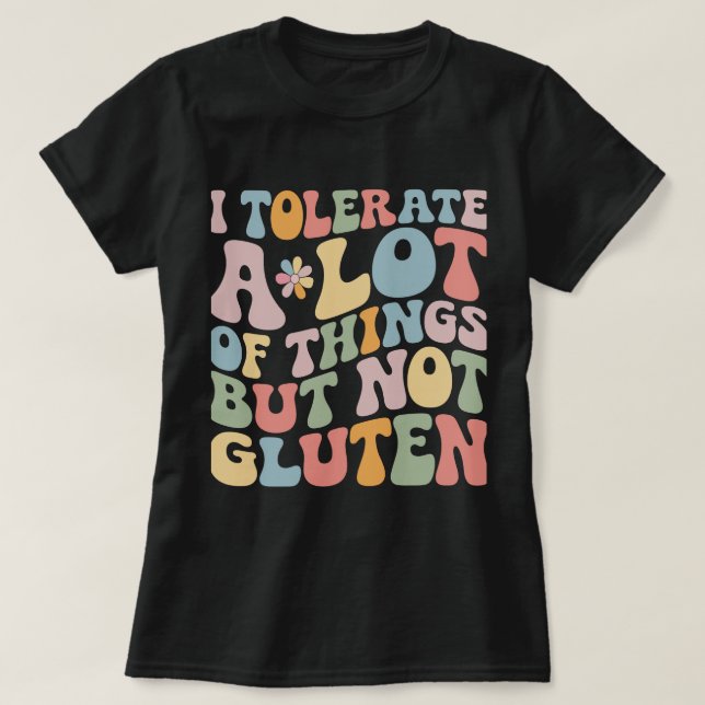 Camiseta Tolero muchas cosas pero no gluten (Diseño del anverso)