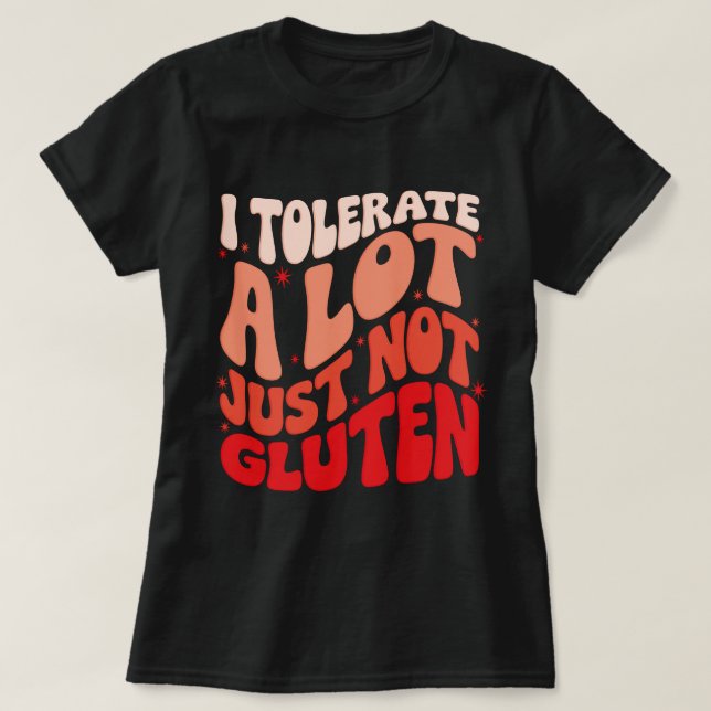 Camiseta Tolero muchas cosas pero no gluten (Diseño del anverso)