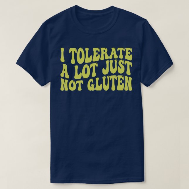 Camiseta tolero mucho pero no gluten (Diseño del anverso)