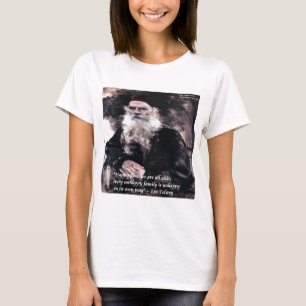 Camiseta Tolstoy Anna Karenina Happy Families Alike Quote