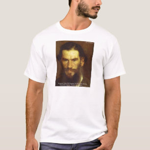 Camiseta Tolstoy "Cambia tú mismo" Regalos de citas sabias 