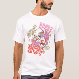 Camiseta Tom and Jerry "Ho! Ho! Ho!" Santa Gift Delivery