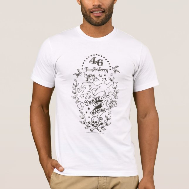 Camiseta Tom and Jerry Obey The Master 1 (Anverso)