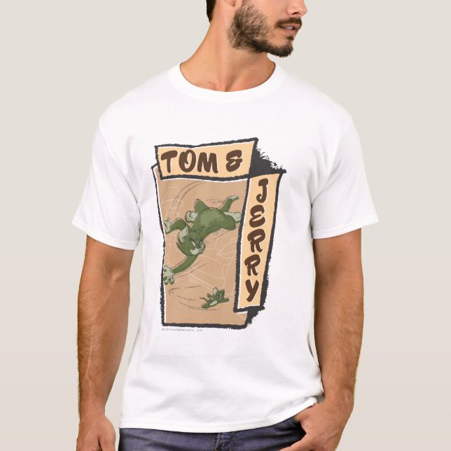 Camiseta Tom and Jerry On A Tan Couch (Anverso)