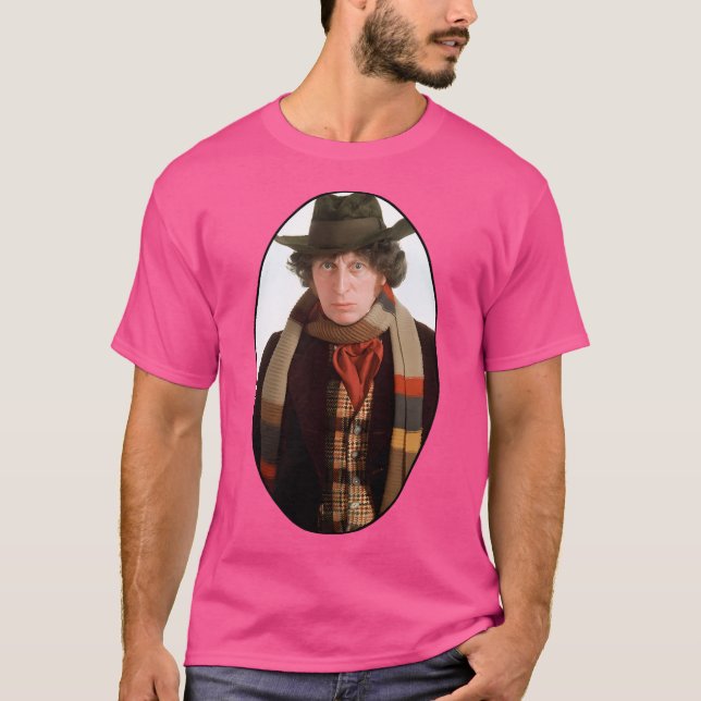 Camiseta Tom Baker (Cuarto Médico) (Anverso)