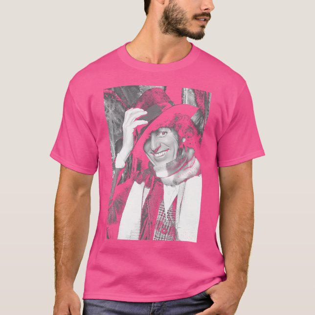 Camiseta Tom Baker El Cuarto Médico Que 1975 (Anverso)