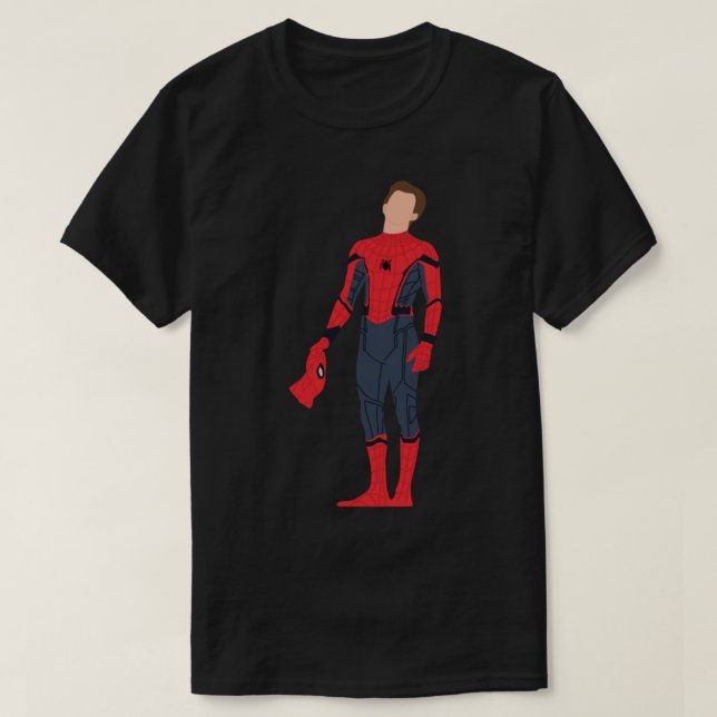 Camiseta Tom Holland en Pegatina de traje de araña (Diseño del anverso)