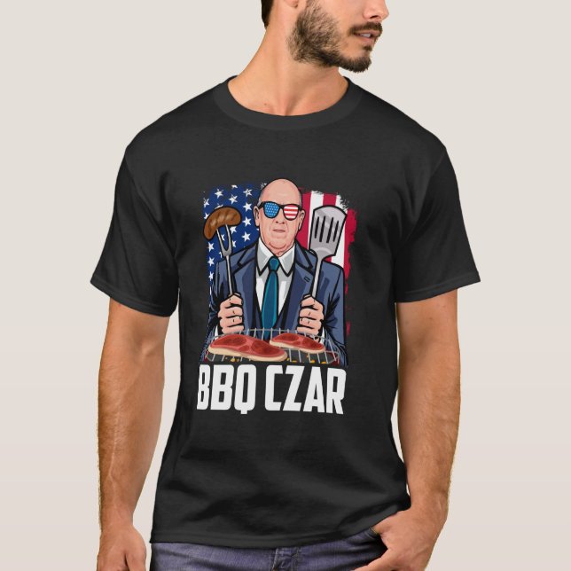 Camiseta Tom Homan Border Czar BBQ Czar Funny 4th of July (Anverso)