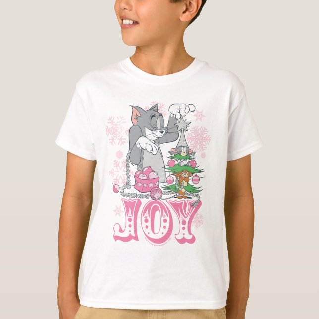 Camiseta Tom, Jerry y Nibbles decoran la alegría (Anverso)