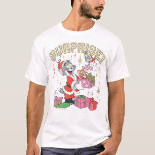 Camiseta Tom, Jerry y Nibbles Holiday Surprise