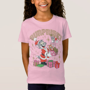 Camiseta Tom, Jerry y Nibbles navidad sorpresa