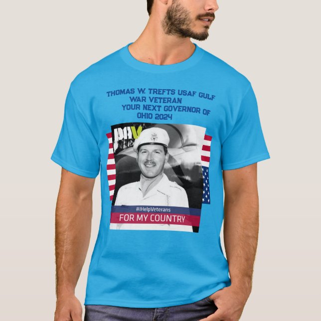 CAMISETA TOM TREFTS PARA GOBERNADOR DE OHIO 2024 (Anverso)