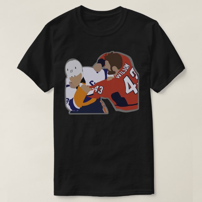 Camiseta Tom Wilson Pegatina de lucha (Diseño del anverso)