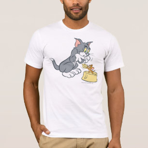 Camiseta Tom y Jerry alimentan al gato