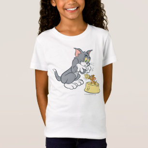 Camiseta Tom y Jerry alimentan al gato