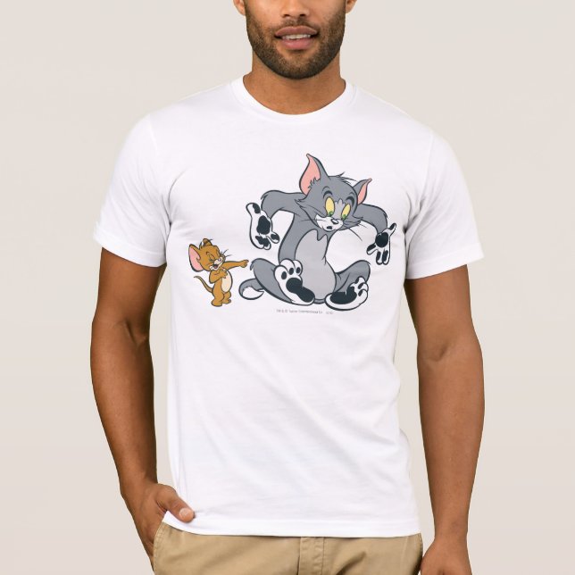 Camiseta Tom y Jerry Black Paw Cat (Anverso)