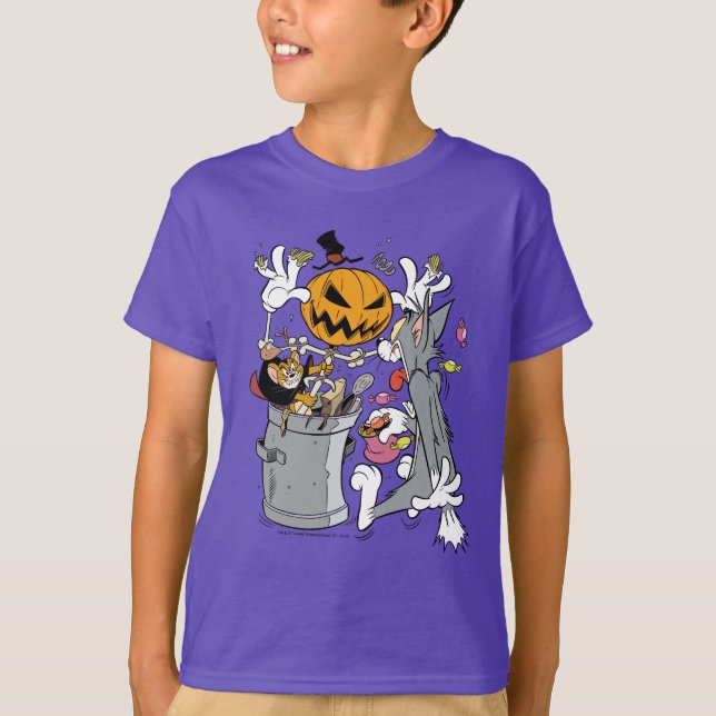 Camiseta Tom y Jerry | Boo a Tom (Anverso)