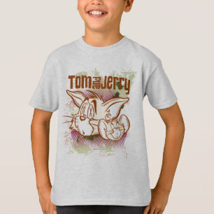 Camiseta Tom y Jerry Brown y verde